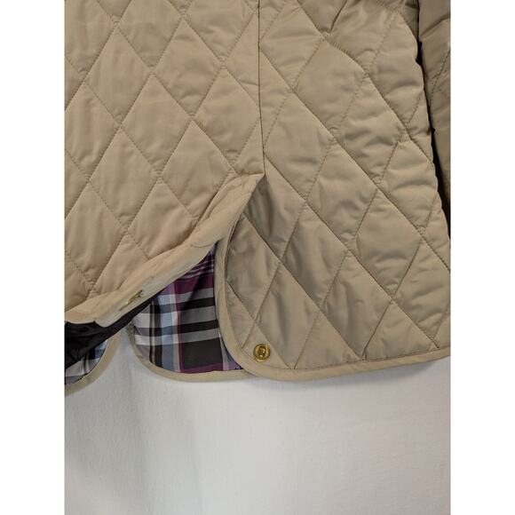 Lands End Jacket Women M/P Outerwear Diamond Quilted Riding Chore Classic Preppy - Picture 4 of 12